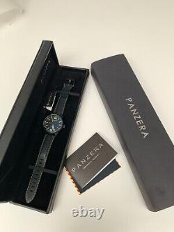 Panzera Time Master 42 TM42-02A Automatique Noire bracelet silicone comme neuve