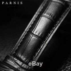 Parnis Montre classique automatique pour homme avec 44 mm en acier inoxydable