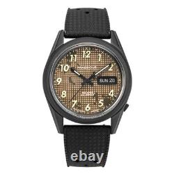 Praesidus REC SPEC Automatique Acier Noir Date Marron Silicon Montre Homme