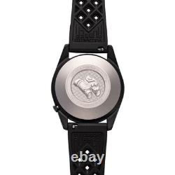 Praesidus REC SPEC Automatique Acier Noir Date Marron Silicon Montre Homme