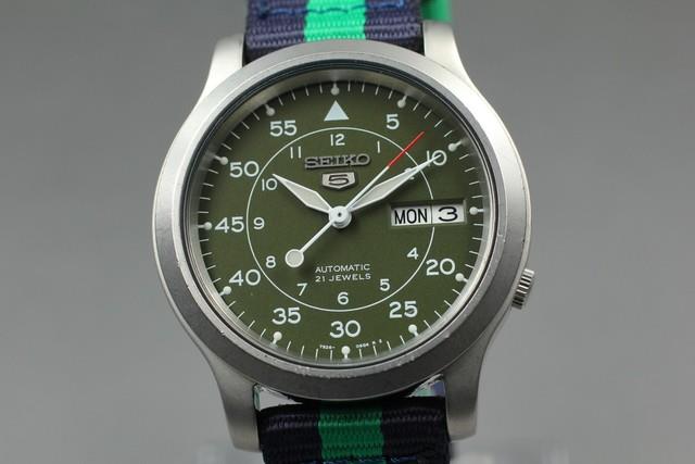 Presque Comme Neuve Montre Automatique Pour Homme Seiko 5 7s26-02j0