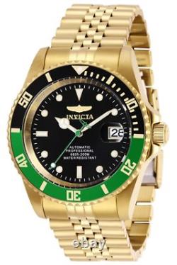 Pro Diver Montre Homme Automatique en Acier Inoxydable 42 mm Doré / Vert Pro Diver Montre Homme Automatique en Acier Inoxydable 42 mm Doré / Vert