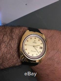 RARE MONTRE OMEGA SEAMASTER AUTOMATIQUE PLAQUÉE OR 40 MICRONS 38 mm