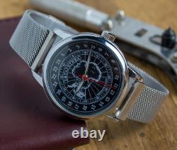 Raketa Polar Automatique Montre Hommes 24 Heures Russie Soviétique Cadeau Idée