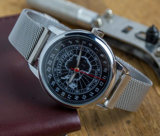 Raketa Polar Automatique Montre Hommes 24 Heures Russie Soviétique Cadeau Idée