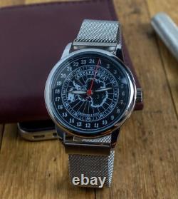 Raketa Polar Automatique Montre Hommes 24 Heures Russie Soviétique Cadeau Idée