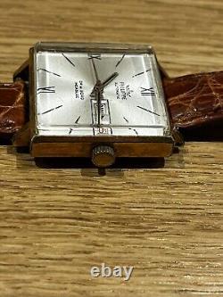 Rare Montre Homme Philippe Commandant De Bord Incabloc Plaquée Or Automatique