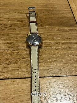 Rare Montre Homme Philippe Commandant De Bord Incabloc Plaquée Or Automatique