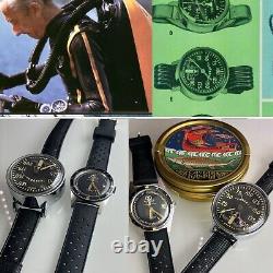 Rare SET Aqua-Lung Vintage Diver + Depth Gauge Calypso COUSTEAU Circa 1960