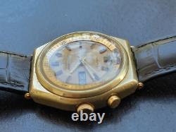 Rare Seiko auto Bell-matic Alarm Gold Dial 4006-6080