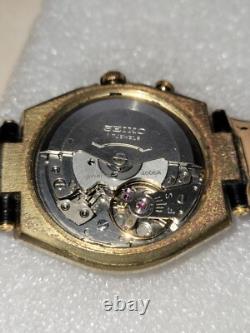 Rare Seiko auto Bell-matic Alarm Gold Dial 4006-6080
