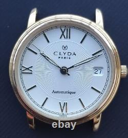 Ravissante montre automatique Clyda Paris pour homme, cadran texturé ETA 2824-2