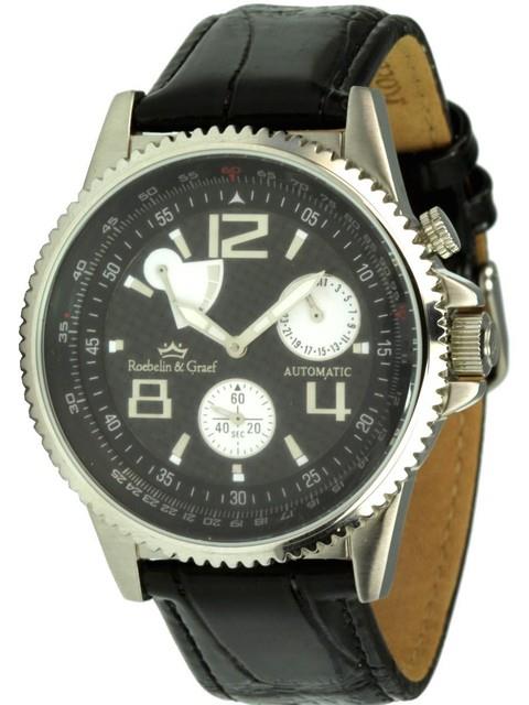 Roebelin & Graef Mod&egrave;le &Eacute;nergie Contr&ocirc;le Montre Automatique Gangreserveanzeige