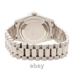 Rolex Day-Date Automatique Or Mop Diamants Hommes Bracelet Montre 118239