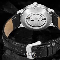 SEA GULL Montre homme Automatique Couleur Full Black Bracelet Cuir SEA GULL Montre homme Automatique Couleur Full Black Bracelet Cuir