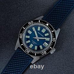 Seestern 62mas Automatique Acier Bleu Date Silicone Diver Montre Homme