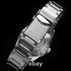 Seestern 62mas Automatique Acier Noir Gris Date Saphir Diver Montre Homme