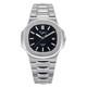 Seestern S466 Automatique Acier Noir Date Saphir Montre Homme