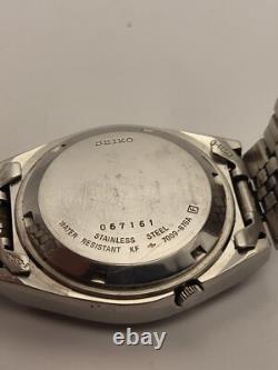 Seiko 5 Automatic Watch ref. 7009 878A Japan Stainless Steel 36mm Working good