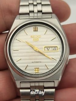 Seiko 5 Automatic Watch ref. 7009 878A Japan Stainless Steel 36mm Working good
