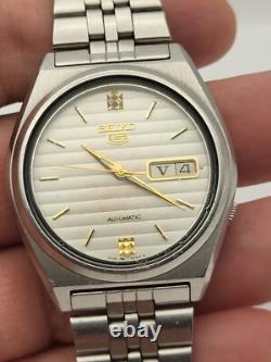 Seiko 5 Automatic Watch ref. 7009 878A Japan Stainless Steel 36mm Working good