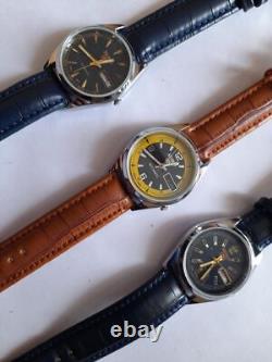 Seiko 5 Automatique Lot de 3 montres-bracelets Japon en état de marche