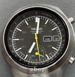 Seiko Chronograph Automatic 6139-7101 automatique tachymètre date cadran noir