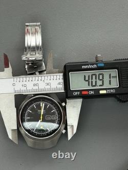 Seiko Chronograph Automatic 6139-7101 automatique tachymètre date cadran noir