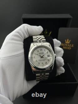 Seiko Mod Arabic Dial Blanc