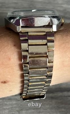 Slava Montre bracelet homme automatique réf. 2428 jour/date cadran bleu