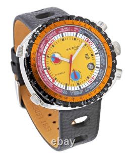 Sorna Worldtimer Montre Automatique Homme Gmt Style Rétro Montre Vintage Style