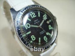 Superbe Montre Vintage De Plongee Pax Automatique Eta 2472 Acier Diver Watch