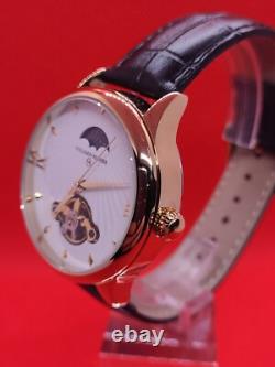 Superbe montre homme VUILLEMIN REGNIER Coeur battant phase de lune fonctionne Superbe montre homme VUILLEMIN REGNIER Coeur battant phase de lune fonctionne