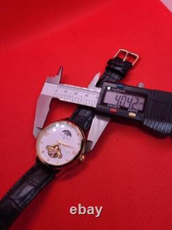 Superbe montre homme VUILLEMIN REGNIER Coeur battant phase de lune fonctionne Superbe montre homme VUILLEMIN REGNIER Coeur battant phase de lune fonctionne