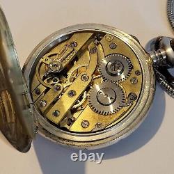 Swiss vintage poket watch Silver 0,800 Mechanical Alliance Horlogere Originall Swiss vintage poket watch Silver 0,800 Mechanical Alliance Horlogere Originall