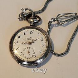 Swiss vintage poket watch Silver 0,800 Mechanical Alliance Horlogere Originall Swiss vintage poket watch Silver 0,800 Mechanical Alliance Horlogere Originall