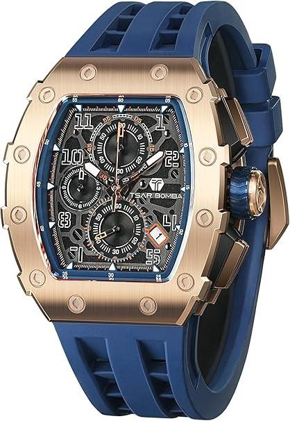 Tsar Bomba Montre M&eacute;canique Automatique Pour Homme Montre Squelette &eacute;tanche