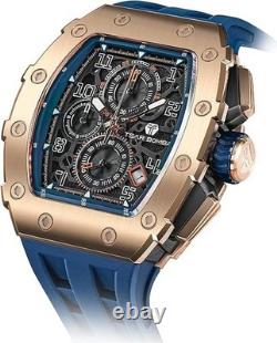 TSAR BOMBA Montre mécanique Automatique pour Homme Montre Squelette étanche