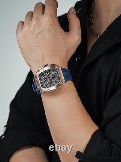 TSAR BOMBA Montre mécanique Automatique pour Homme Montre Squelette étanche