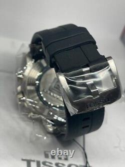 Tissot Seastar 1000 Chronograph 45,5 mm Boîtier Argenté en Acier, Bracelet Noir