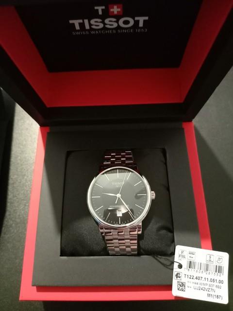 Tissot T-classic T122.407.11.051.00 Auto Acier Cadran Noir 30 M Bo&icirc;te