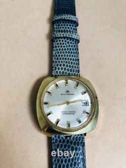 Vintage Bucherer Watch Gold Plated -COSC Automatic ETA 2452 36 x 36mm