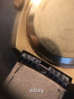 Vintage Bucherer Watch Gold Plated -COSC Automatic ETA 2452 36 x 36mm