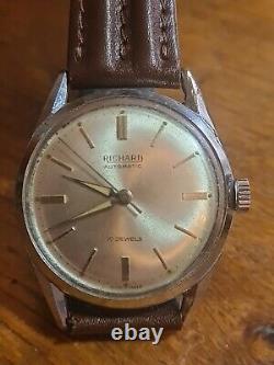 Vintage Des Années 60 Richard Automatic 17 Jewels CAL AS 1700/01 FONCTIONNE