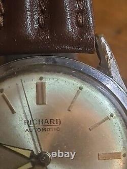 Vintage Des Années 60 Richard Automatic 17 Jewels CAL AS 1700/01 FONCTIONNE