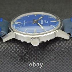 Vintage Enicar Star jewels Automatique Suisse Hommes Bleu Montre 535-a283029-1