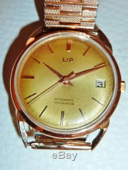 Vintage Lip Automatique Or 18k Automatic Gold Watch Orologio Oro Reloj De Oro