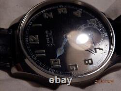 Vintage MOERIS military wristwatch militaire montre bracelet grand prix