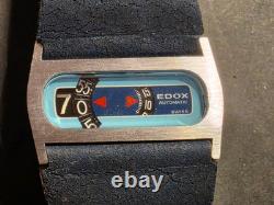 Vintage montre à guichet EDOX DIRECTIME automatic SWISS MADE neuve de stock