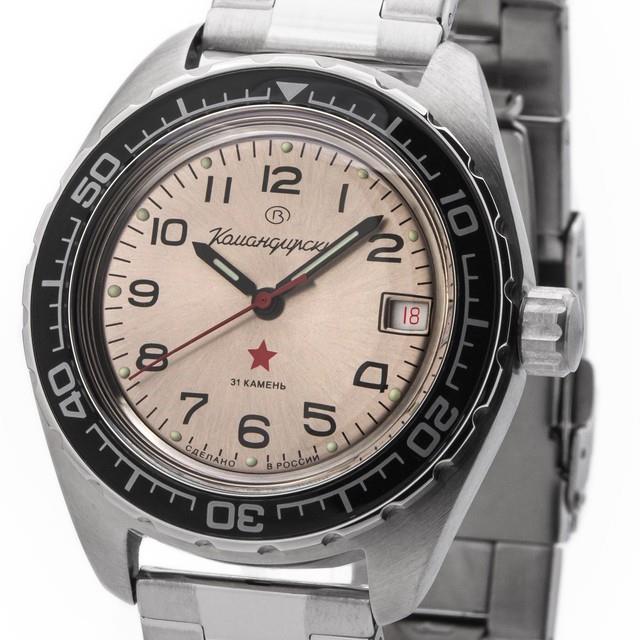 Vostok Komandirskie Montre De Plongée 200m Automatique 2416/020708 Russe Montre